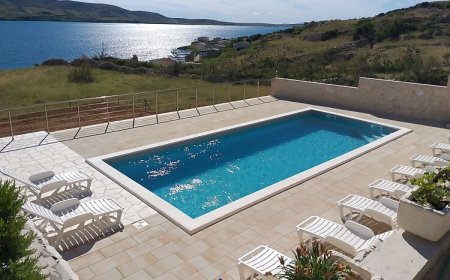 Apartmanok Családok Részére Medencével Metajna, Pag - 6389 Metajna