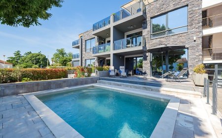 Apartmanok Családok Részére Medencével Kukci, Porec - 20263 Kukci