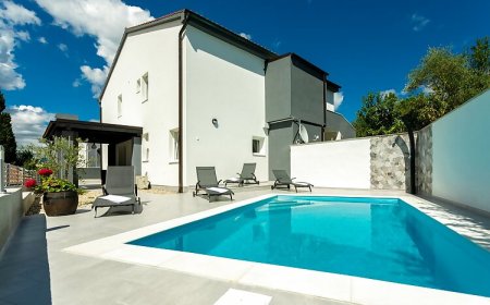 Apartmanok Családok Részére Medencével Soline, Krk - 9715 Soline